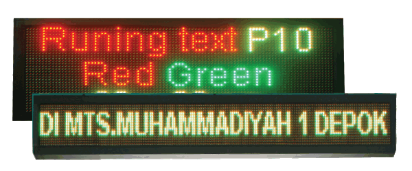 running text led